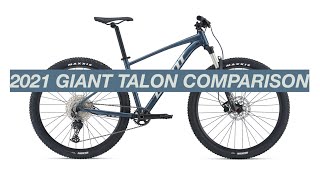 2021 Giant Talon Comparison Whats the Difference Between All 5 Bikes [upl. by Aitekram]