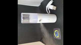 Sanitizador portátil Nano Mini Sprayer [upl. by Ettie920]