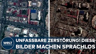 ERDBEBENDRAMA Unfassbare Zerstörung Diese Satellitenbilder aus der Türkei machen sprachlos [upl. by Nimrahc]