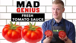 How to Make Fresh Tomato Sauce 3Ingredients  Food amp Wine [upl. by Ahsielat]