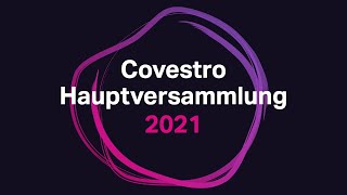 Covestro Hauptversammlung 2021 [upl. by Cofsky]