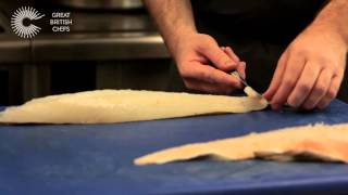 How to skin and portion a fillet of cod with Nathan Outlaw [upl. by Einnep382]