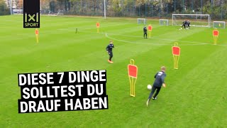 Die YPassform  Vielseitige Fussballübung der Profis ⚽️  Auftaktbewegungen Pässe Finten etc [upl. by Oijimer]