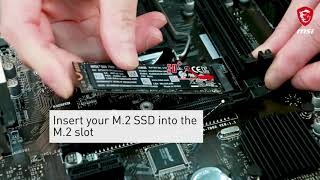 MSI® HOWTO install M2 SSD correctly [upl. by Hildegarde]