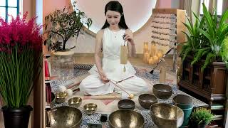 Cure Insomnia Naturally with Tibetan Singing Bowls for Deep Sleep Meditation [upl. by Aip]