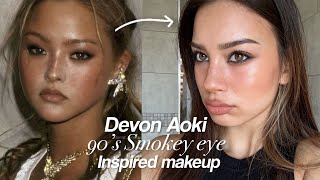 Devon Aoki Inspired 90’s Smokey Eye Makeup Look [upl. by Iva142]