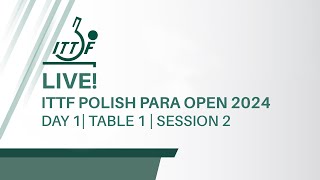 ITTF Polish Para Open 2024 Wladyslawowo Day 1 Table 1 Session 2 [upl. by Irama]