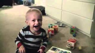 Baby Micah Laughing Hysterically at the Phone m3com com sa [upl. by Nauq]