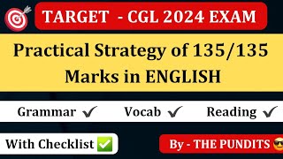 Best Strategy of English for SSC CGL CHSL CPO amp MTS 2024 Exams ssccgl ssc sscchsl thepundits [upl. by Synn7]