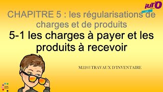 Les régularisations des charges et des produits  les charges à payer et les produits à recevoir [upl. by Yorker]