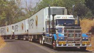 Australian roadtrains 03 10 10 50 wmv [upl. by Atinav]