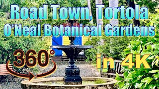 360° Tortola  Walk in the J R ONeal Botanical Gardens in 4K [upl. by Nahsyar361]