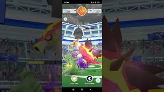 WQ13 Shadow Tyranitar SDSE vs Turtonator T3 FSO in extreme weather [upl. by Adnawed]