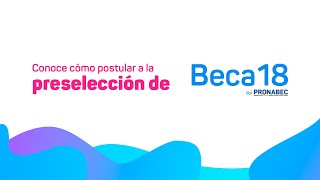 Beca 182024 tutorial de postulación para la PRESELECCIÓN [upl. by Kemeny693]