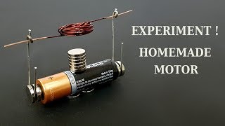 Homemade motor  How to make a simple motor [upl. by Ary]