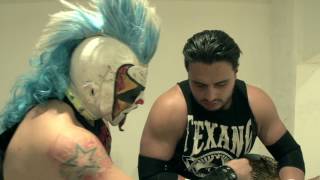 Texano en backstage de Apizaco  Lucha Libre AAA Worldwide  Marzo 2017 [upl. by Agatha207]