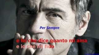 Per Sempre  Ligabue  TESTO LYRICS KARAOKE [upl. by Hedges]