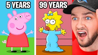 SHOCKING Ages of Cartoon Characters [upl. by Anrev]