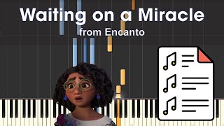 Stephanie Beatriz  Waiting on a Miracle from Encanto  Piano Tutorial Sheet Music [upl. by Esinel]