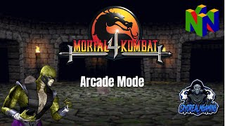 Nintendo 64 Playthrough  Mortal Kombat 4  Reptile Arcade Mode HD [upl. by Kisung]