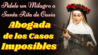 🙏ORACIÓN A SANTA RITA DE CASIA para Pedir por un MILAGRO🙌 [upl. by Earised]