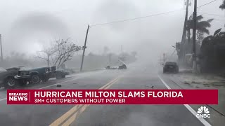 Hurricane Milton slams Florida [upl. by Kciredorb]