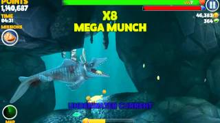 Hungry Shark Evolution Mr Snappy LEVEL 7 Gameplay eating Megalodons Kempy bass Big DaddyDaddy [upl. by Roberta]