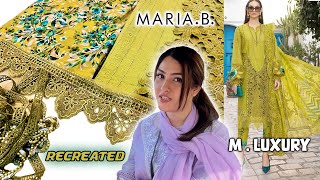 MLUXURY by MARIA B recreated from scratch  New Auriga Market  Mehreen Riz [upl. by Koslo]