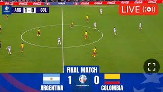 🔴 LIVE ARGENTINA VS KOLOMBIA  FINAL COPA AMERICA 2024 15 JULI 2024 INDOSIAR [upl. by Vashti]