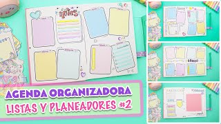 AGENDA Organizadora 2 DESDE CERO Crea tus páginas planeadores y listas  Manualidades aPasos [upl. by Aisinoid926]