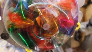 Woodturning  feathers in a bowl [upl. by Quentin483]