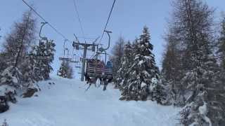 Risalita integrale seggiovia Graffer quotMalghettequot  Marilleva TN  Chairlift  Stolheis  Stollift [upl. by Boswell640]