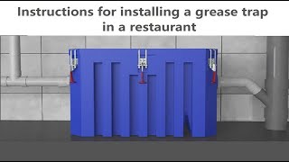 How Install grease trap in restaurant [upl. by Idnahc845]