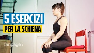 I 5 esercizi per schiena collo e spalle da fare mentre siamo seduti alla scrivania [upl. by Welles]