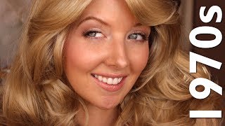 Historically Accurate 1970s Makeup Farrah Fawcett Inspired [upl. by Nitsug]