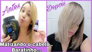 COMO MATIZAR O CABELO COM VIOLETA GENCIANA E LAMA NEGRA DA SKALA [upl. by Clyde]