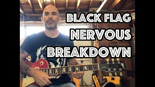 Nervous Breakdown Black Flag Guitar Lesson  Tutorial [upl. by Lledor]