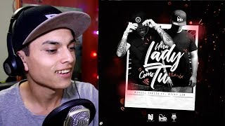 Una Lady Como Tú Remix  MTZ Manuel Turizo Ft Nicky Jam Video Lyric  reaccion [upl. by Rojas]