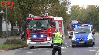 Gasexplosion in LudwigshafenOppau am 23102014  Einsatzfahrten [upl. by Esilanna]