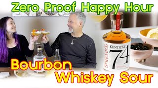 Bourbon Whiskey Sour Mocktail  Zero Proof Happy Hour [upl. by Oren897]