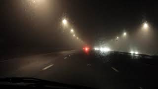 Driving in Fog  Crossing the Second Severn Bridge between England amp Wales [upl. by Gerti927]