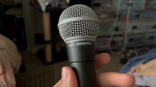 Shure SM58 Pro XLR Dynamic Microphone Quick Review [upl. by Inoy70]