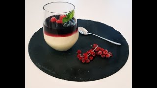 Reteta de Panna Cotta si Coulis de fructe de padure [upl. by Celeski415]