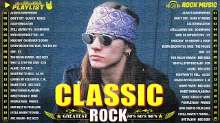 Classic Rock 70s 80s 90s Full Album ️🔥 Metallica Aerosmith ACDC Nirvana Bon Jovi U2 GNR Queen [upl. by Morril]