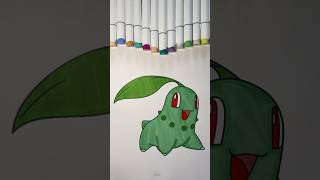 Chikorita 💚 chikorita pokemon pokémon pokemoncommunity pokemongo coloring colouring colour [upl. by Didi693]