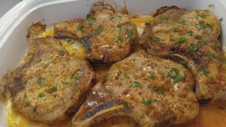 Oven Baked Pork Chops Recipe simplemeals ovenbaked porkchoprecipes budgetfriendly dinnerideas [upl. by Shafer682]