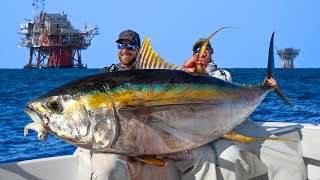 500 Pounds of Tuna in 1 Hour Catch Clean amp Cook [upl. by Elag]