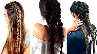 Long Hair Braids Tutorials Compilation  Amazing Hairstyles for Long Hair [upl. by Yrot]