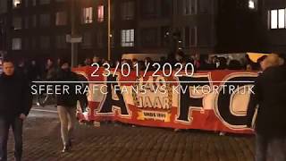 23012020 Sfeer RAFC fans vs KV Kortrijk [upl. by Linea]