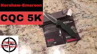 Kershaw Emerson CQC 5K  EDC SelfDefense Knife wAutomatic Opening Outdoor SurThrival [upl. by Albrecht]